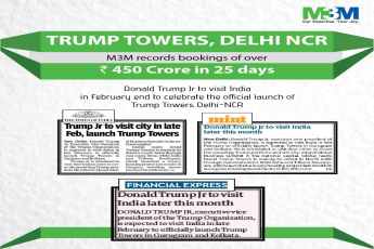 Trump Towers records bookings of over Rs 450 Crore in 25 Days